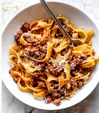 Authentic Bolognese Sauce over Pasta