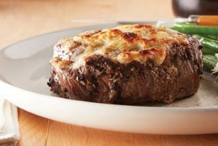 Parmesan Herb Crusted Filet Mignon with Twice Baked Potato