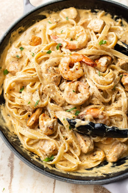 FAMILY MEAL Cajun Seafood Pasta