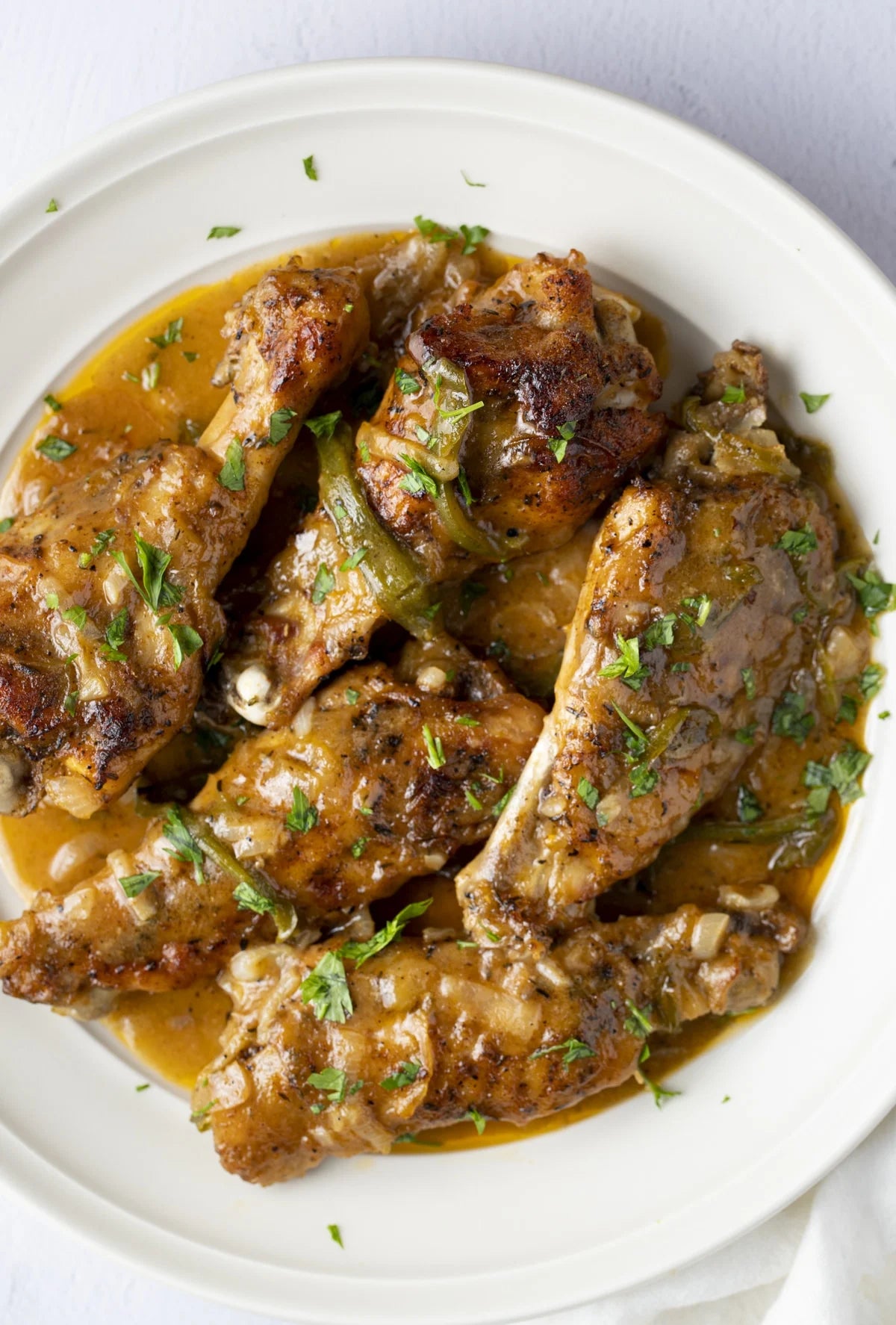 Cajun Braised Turkey Wings