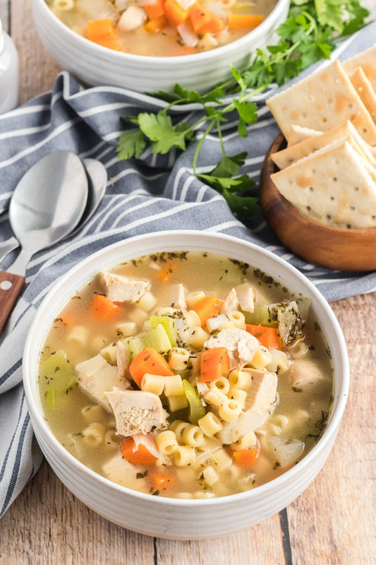 Sicilian Chicken Ditalini Soup