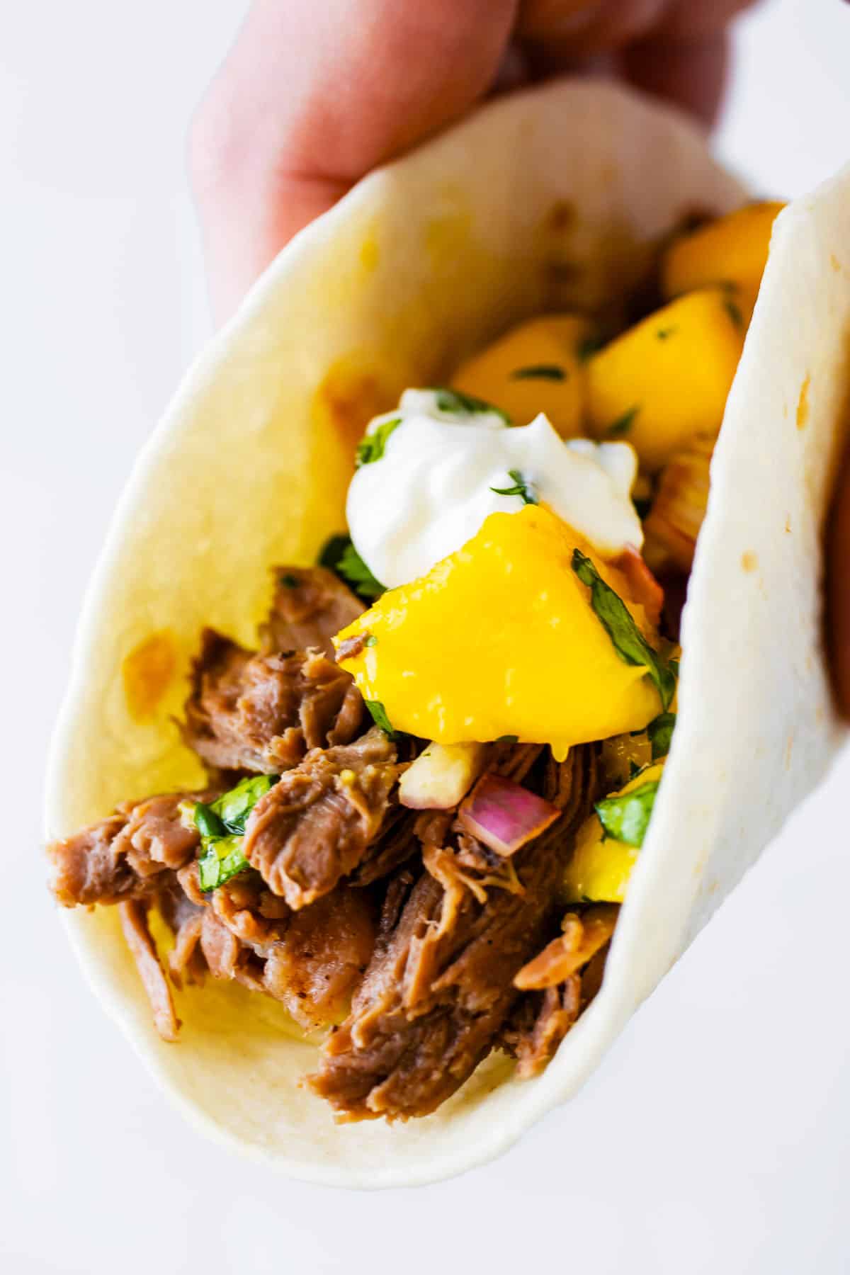 Jerk Beef Tacos with Mango Salsa