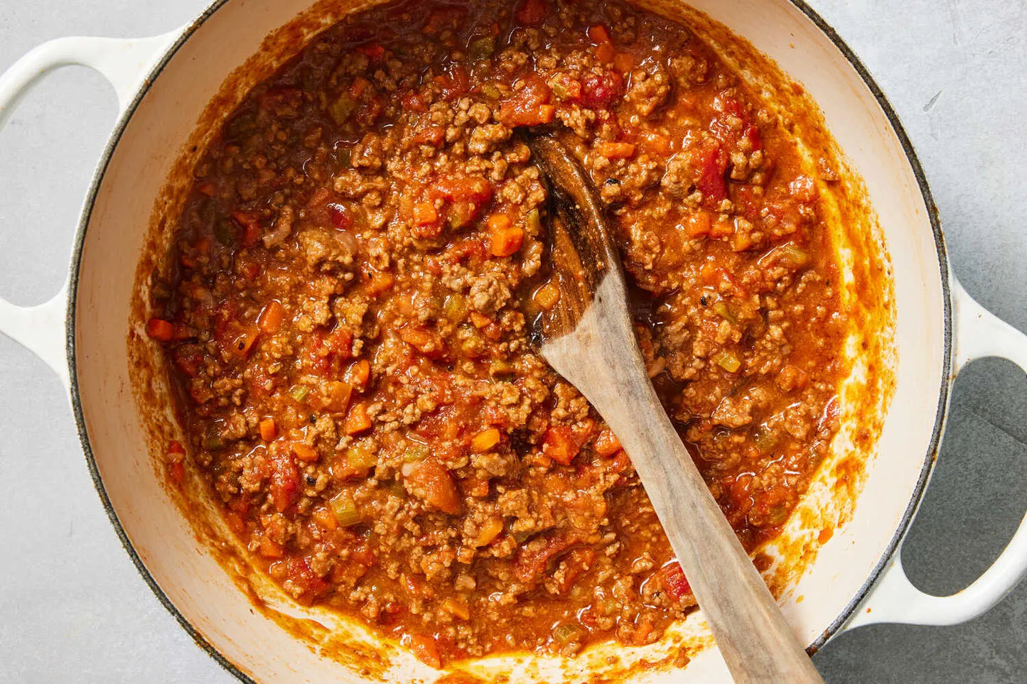 Authentic Bolognese Sauce over Pasta