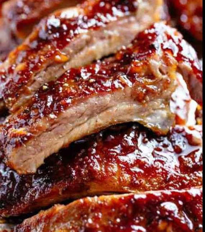 FAMILY MEAL Grilled Baby Back Ribs with Southern Sides
