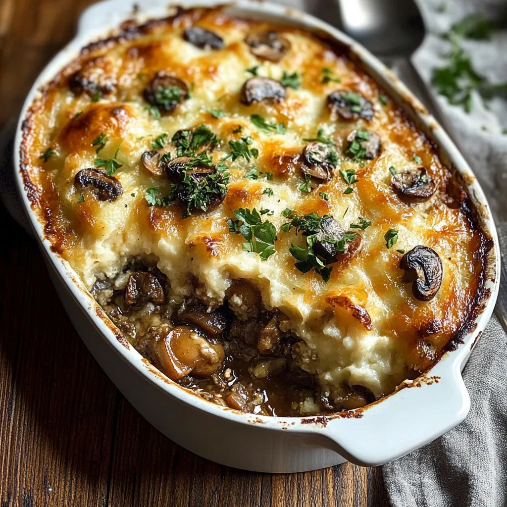 FAMILY MEAL Shepherd's Pie with Green Onion Cheese Crust