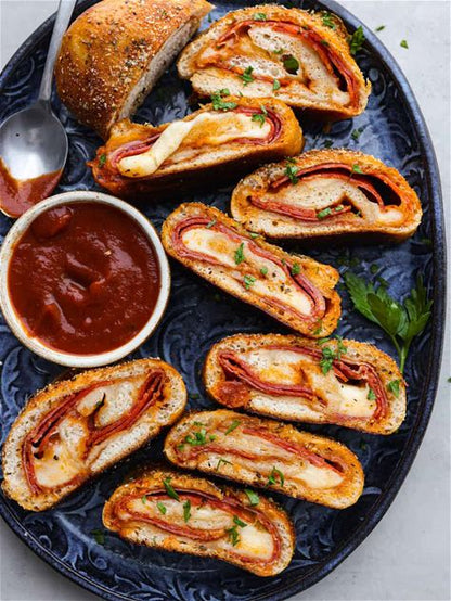 FAMILY MEAL Nanna's Authentic Stromboli and Buffalo Wings